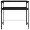 vidaXL Table console noir 75x35,5x75 cm bois d'ing&eacute;nierie