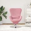 vidaXL Fauteuil &oelig;uf Rose 63 x 73 x 90 cm Velours