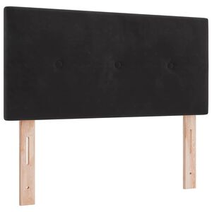 vidaXL T&ecirc;te de lit avec t&ecirc;te de lit Noir 90 cm Cuir synth&eacute;tique