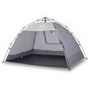 vidaXL Tente de plage 2 personnes gris lib&eacute;ration rapide imperm&eacute;able