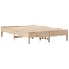 vidaXL Lit bibliothèque sans matelas 120x190 cm bois de pin massif