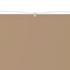 vidaXL Auvent vertical Taupe 60x1000 cm Tissu oxford