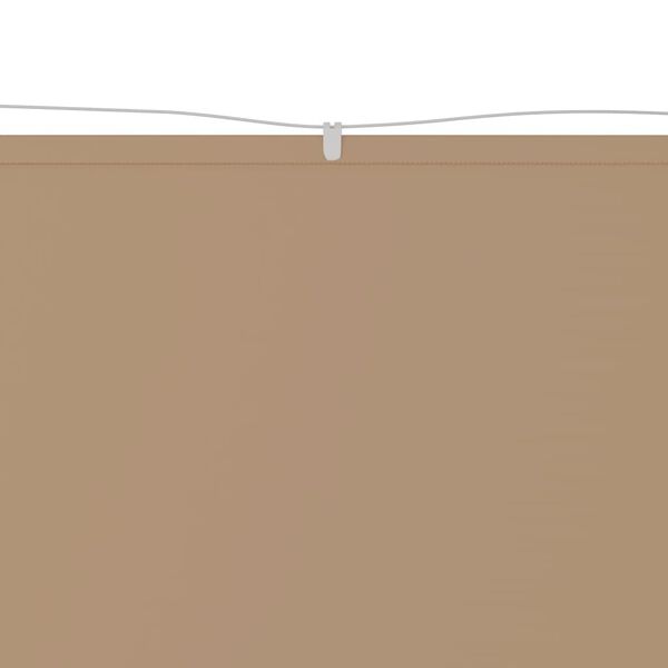 vidaXL Auvent vertical Taupe 60x1000 cm Tissu oxford