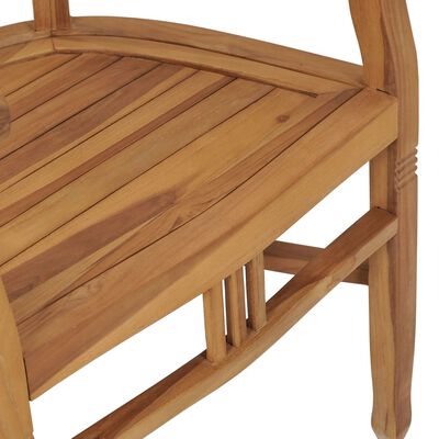 vidaXL Chaises de jardin lot de 2 Bois de teck solide