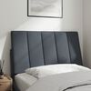 vidaXL Coussin de t&ecirc;te de lit Hanko gris fonc&eacute; 80 cm velours