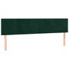 vidaXL T&ecirc;tes de lit Vert fonc&eacute; 180x5x78/88 cm Velours