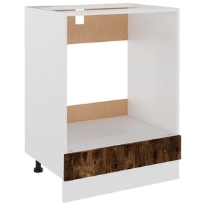 vidaXL Meuble de four "Riga" Ch&ecirc;ne fum&eacute; 60&nbsp;x&nbsp;46&nbsp;x&nbsp;81,5&nbsp;cm Bois d'ing&eacute;nierie