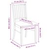 vidaXL Chaises de salle &agrave; manger 2 pcs Naturel 50 x 52,5 x 91 cm