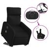 vidaXL Fauteuil inclinable de massage &eacute;lectrique Noir Tissu