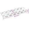 vidaXL Nez de marche Rectangulaire 5 pcs Argent&eacute; 60 x 18 cm Aluminium