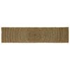 vidaXL Tapis de zone Noir 60 x 250 cm Jute