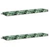 vidaXL Coussins de banc 2 pi&egrave;ces SOEST 2 pc 100 % polyester