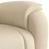 vidaXL Fauteuil de massage inclinable Cr&egrave;me Tissu