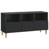 vidaXL Meuble TV 102 x 34,5 x 50 cm Noir Bois d'ing&eacute;nierie