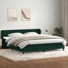 vidaXL Sommier &agrave; lattes de lit et matelas vert fonc&eacute; 180x220cm velours