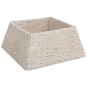 vidaXL Collier de sapin de Noël Blanc 60 x 60 x 28 cm Jacinthe d'eau