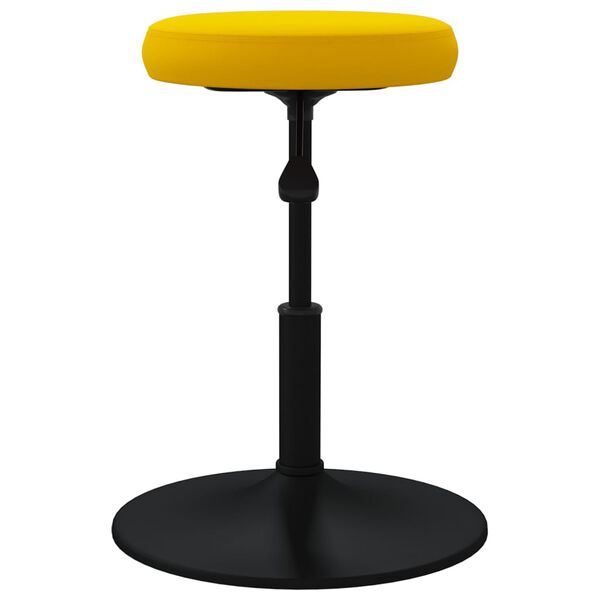 vidaXL Chaise de salle &agrave; manger Jaune moutarde Velours