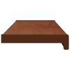 vidaXL Appui de fen&ecirc;tre Bois Brun 80 x 20 x 4,5 cm PVC