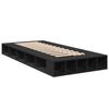 vidaXL Cadre de lit sans matelas noir 90x200 cm