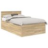 vidaXL Cadre de lit Ch&ecirc;ne Sonoma 120 x 200 cm Bois d'ing&eacute;nierie