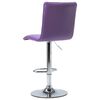 vidaXL Chaise de bar Violet Similicuir