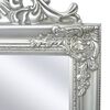 vidaXL Miroir sur pied Style baroque 160x40 cm Argent&eacute;
