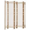 vidaXL Cloison de s&eacute;paration pliante 5 panneaux 200 cm Bambou et toile