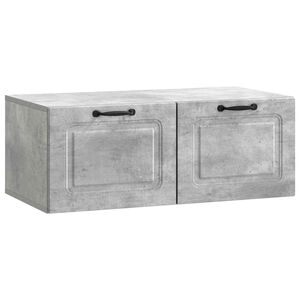 vidaXL Meuble TV mural Gris b&eacute;ton 78,5 x 41 x 30 cm Bois d'ing&eacute;nierie