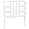 vidaXL T&ecirc;te de lit Blanc 96x4x100 cm Bois massif de pin