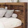 vidaXL T&ecirc;te de lit de rangement Bois Ancien 200 cm Bois d'ing&eacute;nierie