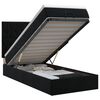 vidaXL Lit ottoman avec matelas Noir 90 x 200 cm Velours