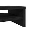 vidaXL Support d'&eacute;cran en ch&ecirc;ne noir 100 x 24 x 13 cm Bois d'ing&eacute;nierie