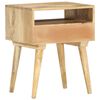 vidaXL Table de chevet 40 x 35 x 50 cm Bois de manguier solide