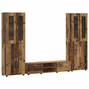 vidaXL Ensemble meuble TV FLORIN 3 pcs Bois ancien Bois d'ing&eacute;nierie