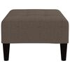 vidaXL Tabouret Taupe Tissu en microfibre