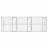 vidaXL Kennel pour Chiens 3 pcs Argent&eacute; 6 x 2 x 2 m Acier galvanis&eacute;