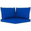 vidaXL Salon de jardin 6 pcs avec coussins bleu