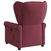 vidaXL Fauteuil de massage inclinable Rouge bordeaux Tissu