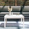 vidaXL Table de jardin blanc 82,5x82,5x45 cm bois massif de pin
