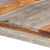 vidaXL Table &agrave; manger Gris 140x70x76 cm Bois solide