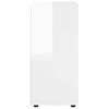 vidaXL Armoire de rangement Blanc brillant 40 x 48 x 105 cm
