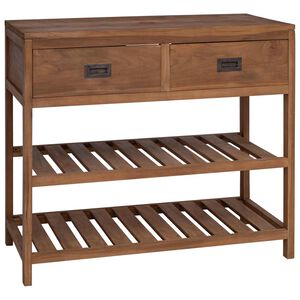 vidaXL Armoire de salle de bain Naturel 90 x 45 x 75 cm
