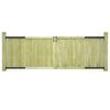 vidaXL Portillons de jardin 2 pcs Bois de pin impr&eacute;gn&eacute; 300x100 cm
