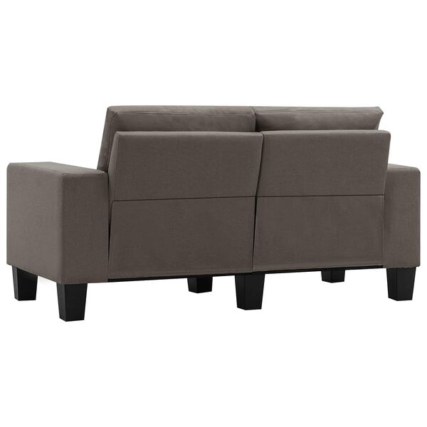 vidaXL Canap&eacute; Taupe 2 places tissu