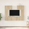 vidaXL Ensemble de meuble TV 6 pcs Ch&ecirc;ne sonoma Bois d'ing&eacute;nierie
