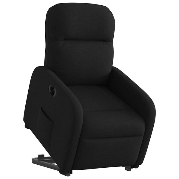 vidaXL Fauteuil inclinable &eacute;lectrique noir tissu