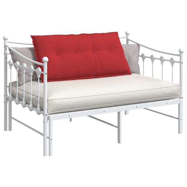 vidaXL Coussin de Dos Rouge 100 x 19 x 50 cm tissu