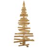 vidaXL Arbres de No&euml;l avec support Marron 150 cm Bois massif en pin