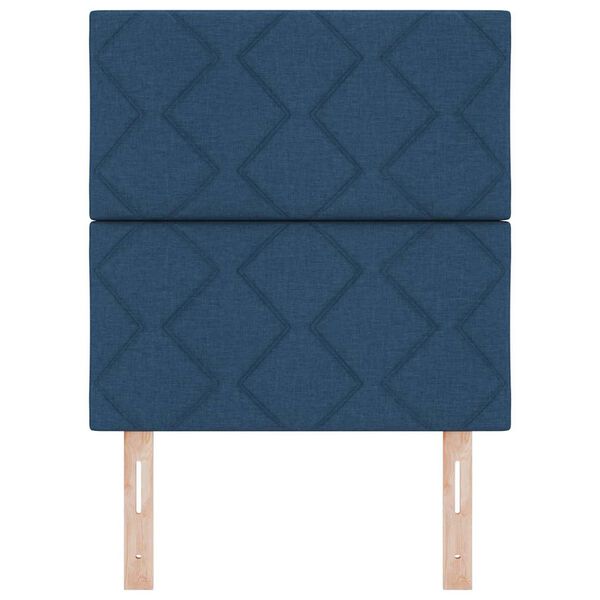 vidaXL Tête de lit avec tête de lit Bleu 80 cm Cuir synthétique