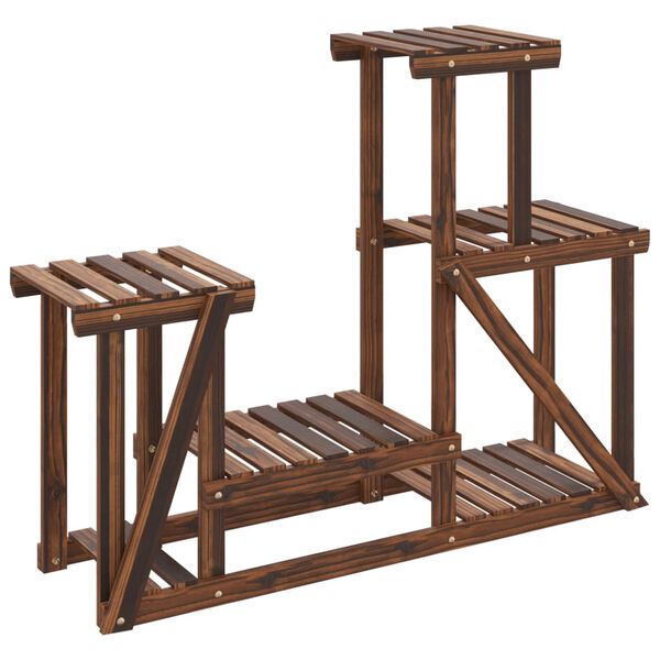 vidaXL Support &agrave; fleurs 90x25x73,5 cm bois massif de sapin